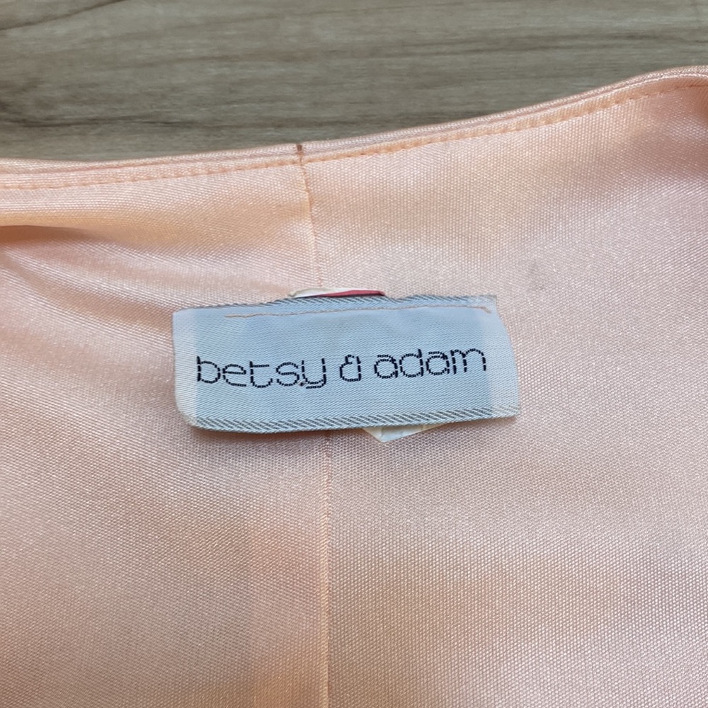Betsy & Adam Vintage Pink Wrap Dress size Small - Picture 10 of 12
